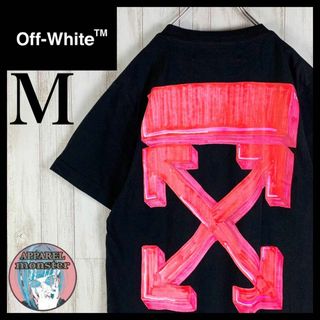 オフホワイト(OFF-WHITE)の【超絶人気モデル】オフホワイト M クロスアロー 両面ロゴ 入手困難 Tシャツ(Tシャツ/カットソー(半袖/袖なし))