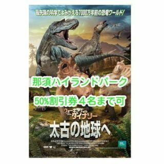 那須ハイランドパーク 入園料50％割引 半額券1枚 4名可能/1枚(遊園地/テーマパーク)