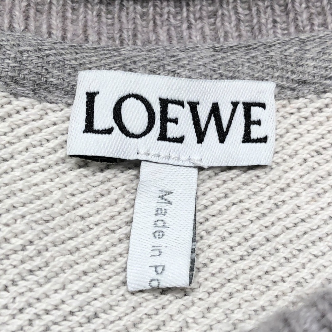 LOEWE(ロエベ)の　ロエベ LOEWE アナグラムロゴクロップドスウェットシャツ サイズS 本体コットン100% リブ部 羊毛94% ポリアミド5% エラスタン1% レディース スウェット レディースのトップス(トレーナー/スウェット)の商品写真