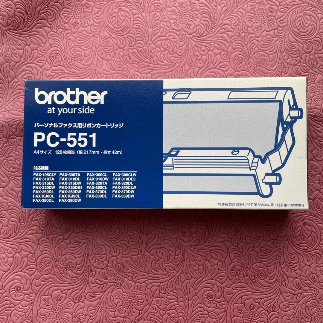 brother(ブラザー)のBROTHER 純正 FAX用インクリボン PC-551 ブラザー スマホ/家電/カメラのスマホ/家電/カメラ その他(その他)の商品写真