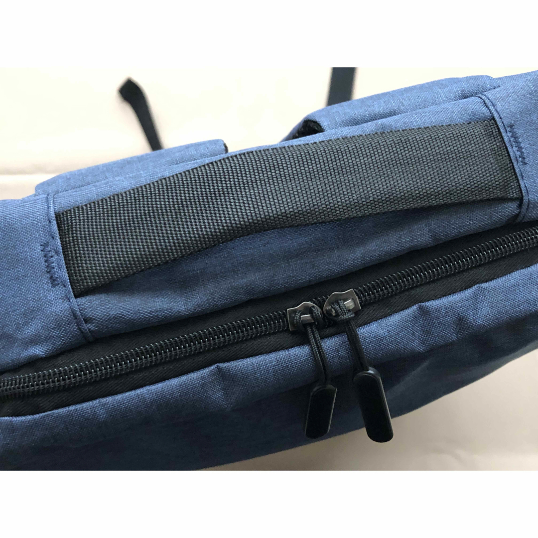 【新品未使用・非売品】ビジネスリュック　デニムブルー　15.6インチPC収納可 メンズのバッグ(ビジネスバッグ)の商品写真