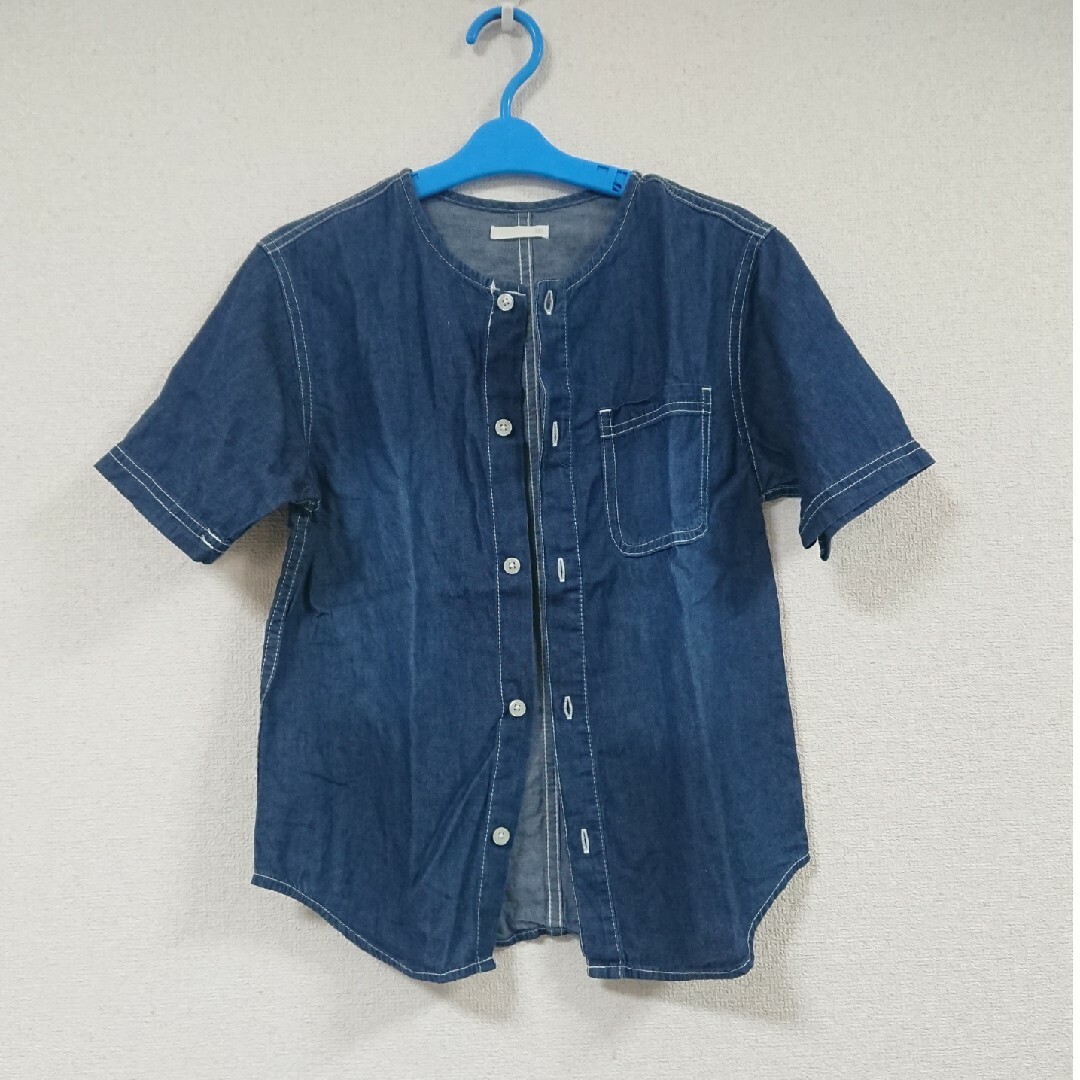 GU(ジーユー)のGU 半袖シャツ 130cm キッズ/ベビー/マタニティのキッズ服男の子用(90cm~)(ブラウス)の商品写真