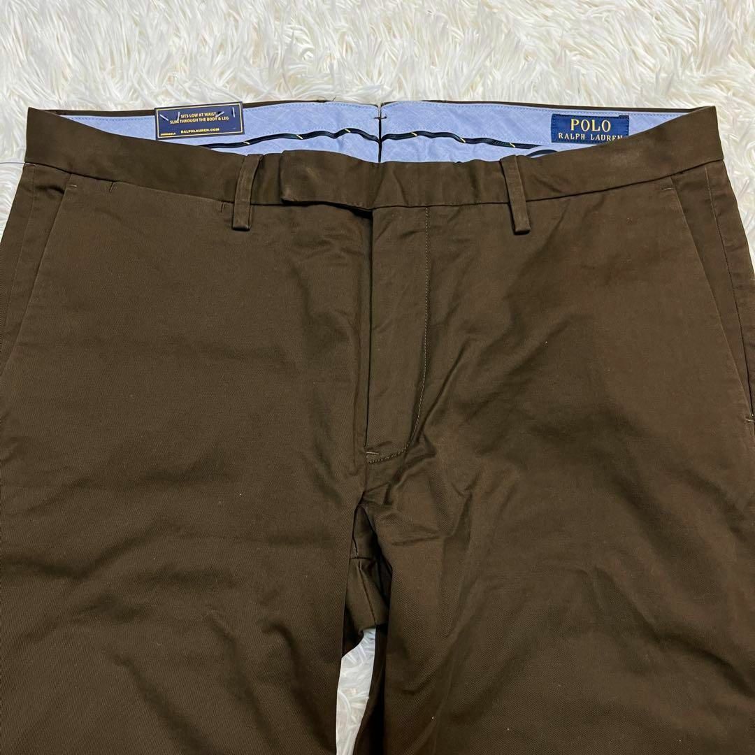 POLO RALPH LAUREN(ポロラルフローレン)の【タグ付き】ポロラルフローレン　ストレッチスリムフィット　34/32 ブラウン メンズのパンツ(チノパン)の商品写真