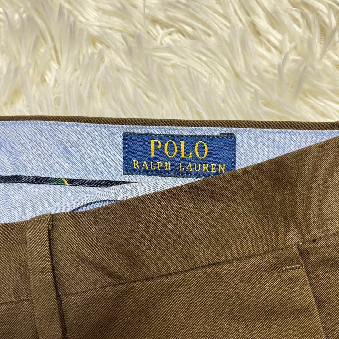 POLO RALPH LAUREN(ポロラルフローレン)の【タグ付き】ポロラルフローレン　ストレッチスリムフィット　34/32 ブラウン メンズのパンツ(チノパン)の商品写真