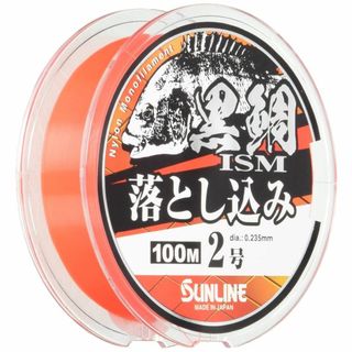 色:オレンジ_スタイル:2号サンラインSUNLINE ナイロンライン 黒鯛イ(釣り糸/ライン)