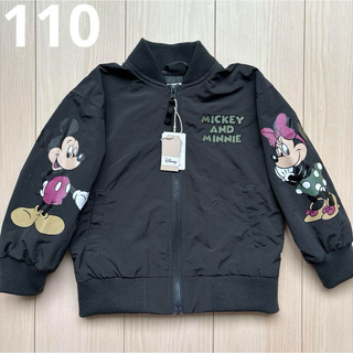 ディズニー(Disney)の【ディズニー】リトシー ミッキー☆ミニー ジャケット アウター 上着 110(Tシャツ/カットソー)