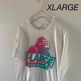 エクストララージ(XLARGE)のXLARGEエクストララージ半袖tシャツホワイトm白メンズストリートヒップホップ(Tシャツ/カットソー(半袖/袖なし))