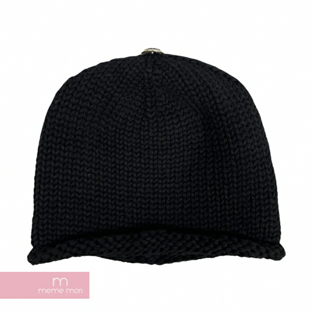 Chrome Hearts(クロムハーツ)のCHROME HEARTS Cashmere Cross Beanie クロムハーツ カシミヤクロスビーニー ニットキャップ ニット帽 レザークロスパッチ クロスボールボタン シルバー925 ブラック【240428】【新古品】【me04】 メンズの帽子(ニット帽/ビーニー)の商品写真