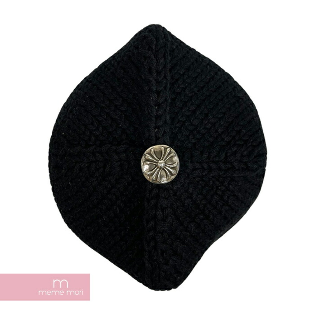 Chrome Hearts(クロムハーツ)のCHROME HEARTS Cashmere Cross Beanie クロムハーツ カシミヤクロスビーニー ニットキャップ ニット帽 レザークロスパッチ クロスボールボタン シルバー925 ブラック【240428】【新古品】【me04】 メンズの帽子(ニット帽/ビーニー)の商品写真