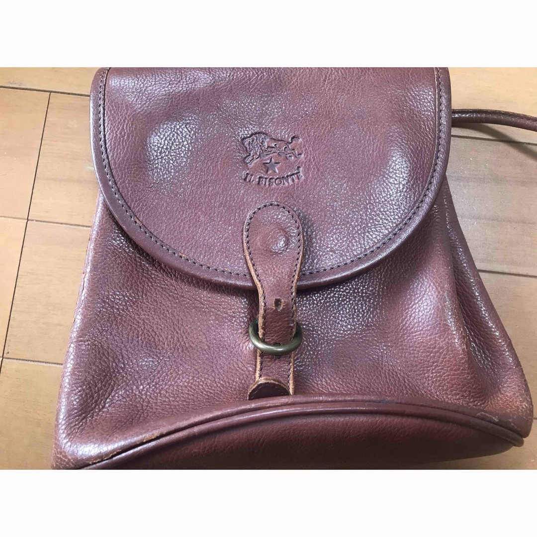 IL BISONTE(イルビゾンテ)の値下げ IL BISONTE leather shoulder bag レディースのバッグ(ショルダーバッグ)の商品写真