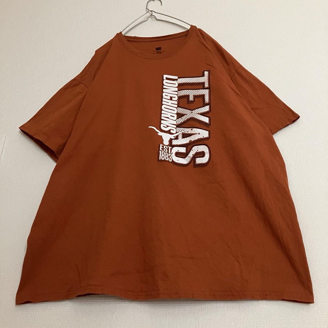 Hanes(ヘインズ)のテキサスロングホーンズカレッジTシャツtシャツ超オーバーサイズTEEビッグロゴ メンズのトップス(Tシャツ/カットソー(半袖/袖なし))の商品写真