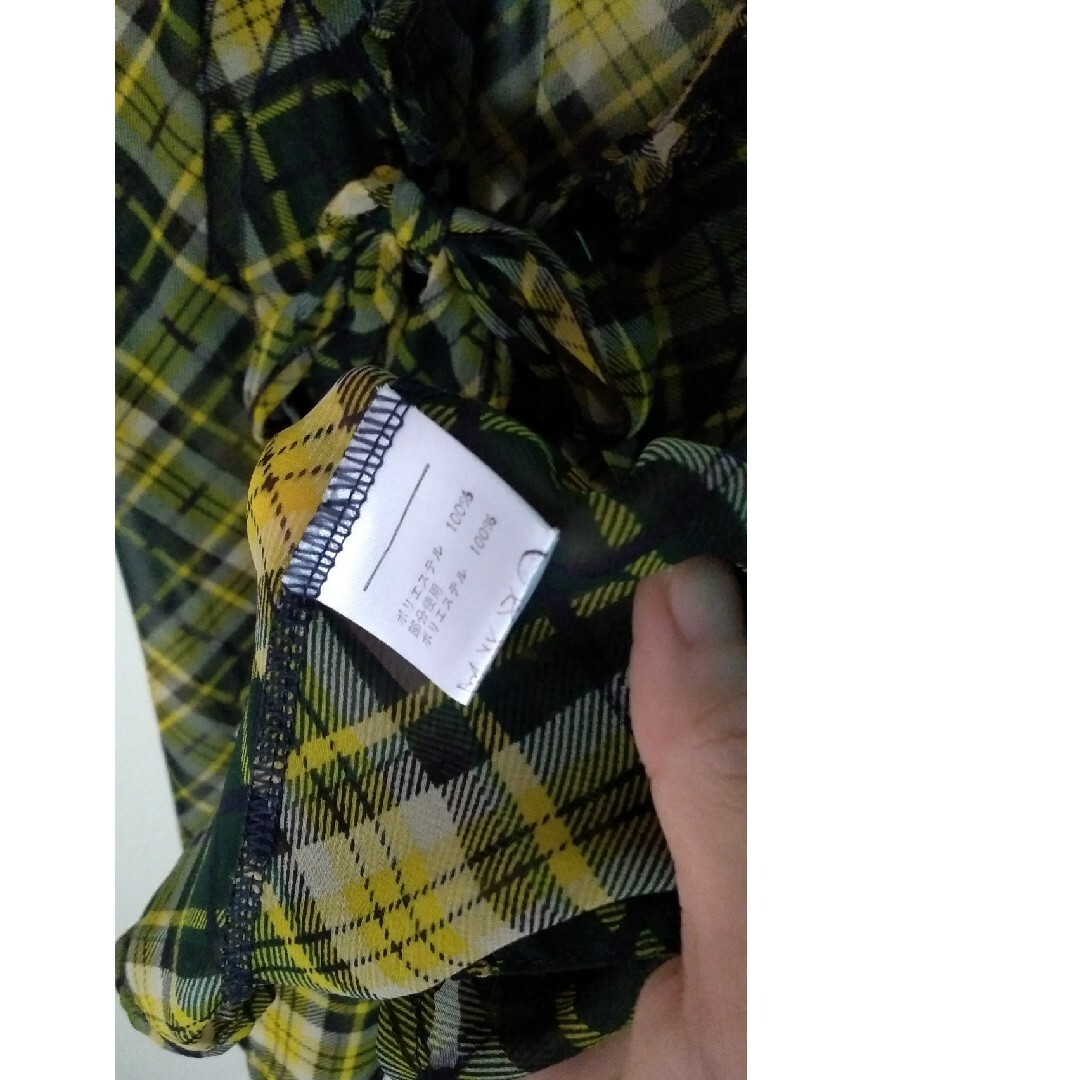 ROJITA(ロジータ)の春夏　半袖　ブラウス　チェック　シースルー レディースのトップス(シャツ/ブラウス(半袖/袖なし))の商品写真