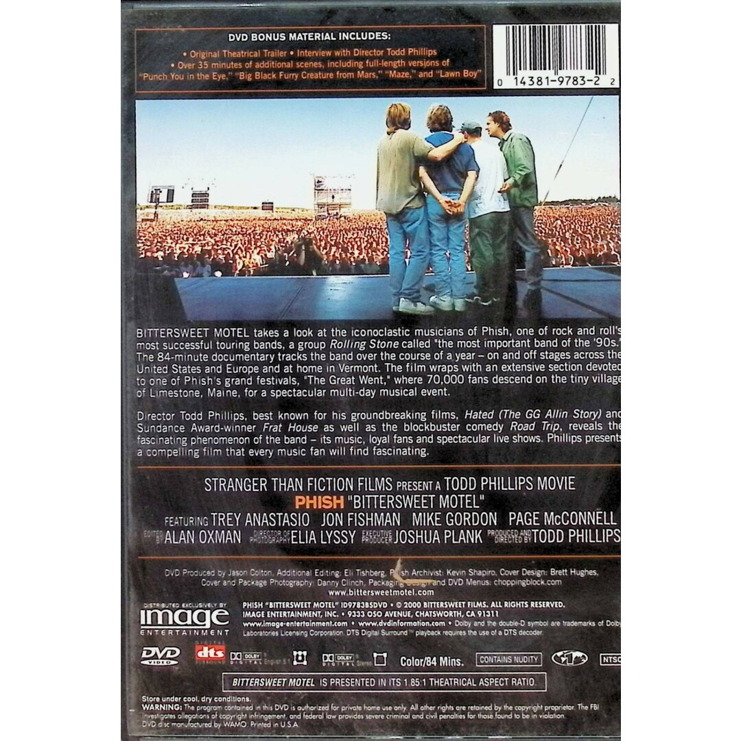 Phish - Bittersweet Motel   (海外版DVD) エンタメ/ホビーのDVD/ブルーレイ(ミュージック)の商品写真