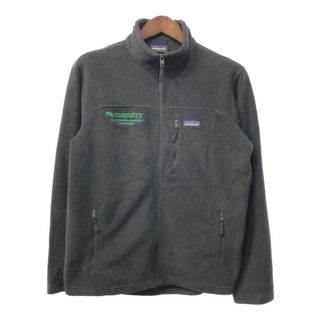 パタゴニア(patagonia)のpatagonia パタゴニア SYNCHILLA シンチラ フルジップ フリースジャケット アウトドア 企業ロゴ ブラック (メンズ M) 中古 古着 Q4643(その他)