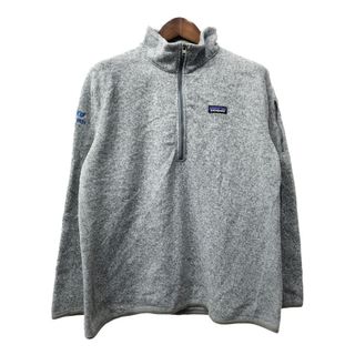 パタゴニア(patagonia)のpatagonia パタゴニア ハーフジップ ベターセーター フリースジャケット アウトドア グレー (メンズ 2XL) 中古 古着 Q4644(その他)