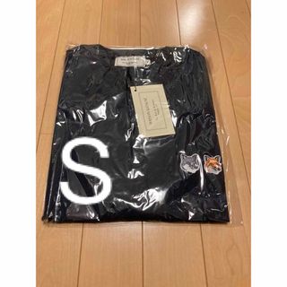 メゾンキツネ(MAISON KITSUNE')の⑨ S メゾンキツネ　ダブルフォックス　半袖Tシャツ　ネイビー(Tシャツ(半袖/袖なし))