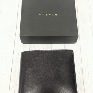 メンズ 二つ折り財布 コンパクト 黒 レザー財布 プレゼント ギフト(折り財布)