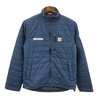 カーハート(carhartt)のCarhartt カーハート キルティング 中綿 ジャケット ワンポイント ネイビー (メンズ S) 中古 古着 Q4668(その他)