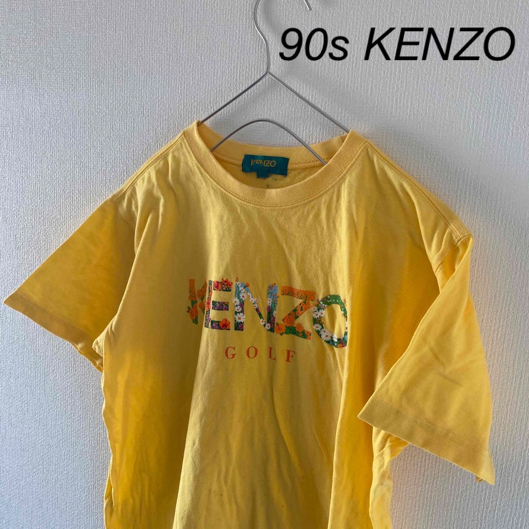 KENZO(ケンゾー)の90sKENZOケンゾー半袖tシャツイエロー黄メンズ メンズのトップス(Tシャツ/カットソー(半袖/袖なし))の商品写真