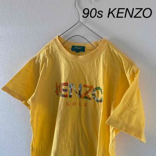 ケンゾー(KENZO)の90sKENZOケンゾー半袖tシャツイエロー黄メンズ(Tシャツ/カットソー(半袖/袖なし))