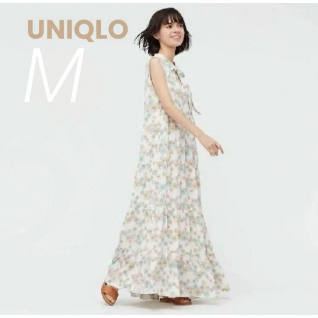 UNIQLO(ユニクロ)のユニクロ　ポールアンドジョー ティアードワンピース(ノースリーブ) レディースのワンピース(ロングワンピース/マキシワンピース)の商品写真