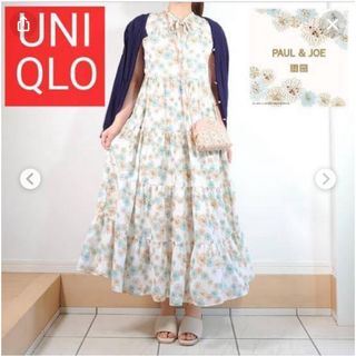 ユニクロ(UNIQLO)のユニクロ　ポールアンドジョー ティアードワンピース(ノースリーブ)(ロングワンピース/マキシワンピース)