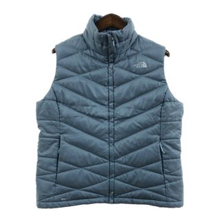 ザノースフェイス(THE NORTH FACE)のTHE NORTH FACE ノースフェイス アコンカグア キルティング ダウン ベスト アウトドア ライトブルー (レディース XL) 中古 古着 Q4712(ダウンジャケット)