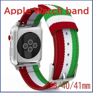 Apple Watch バンドスプリット RD/WT/GN38/40/41mm(ラバーベルト)