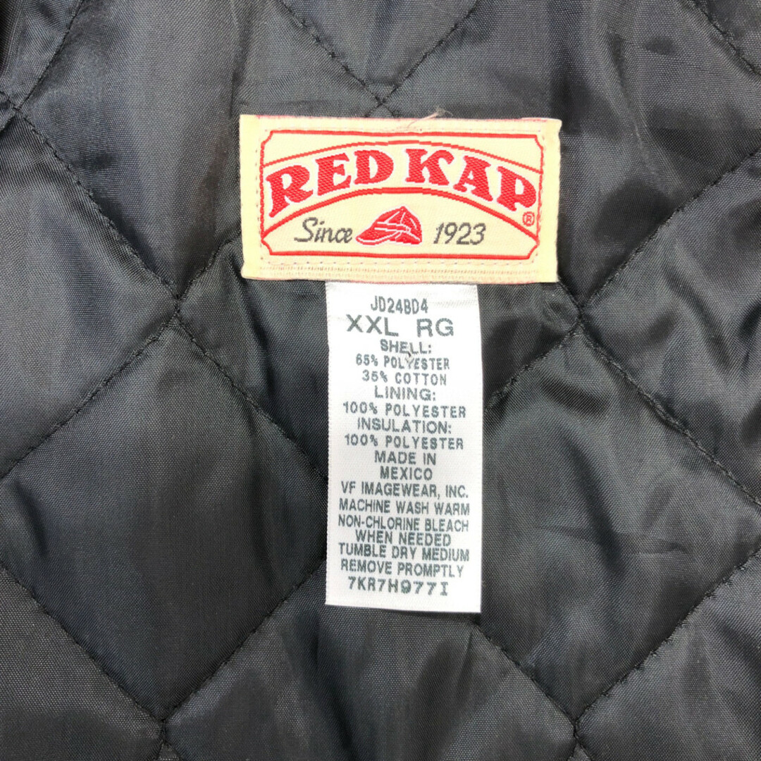RED KAP(レッドキャップ)のRED KAP レッドキャップ 中綿 ワークジャケット ブラウン (メンズ 2XL) 中古 古着 Q4724 メンズのジャケット/アウター(その他)の商品写真