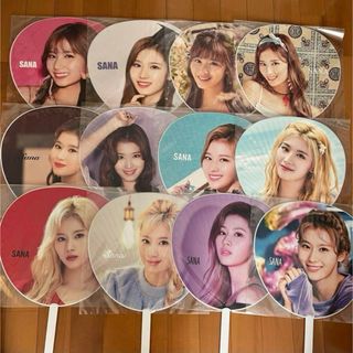 トゥワイス(TWICE)のTWICE サナ　うちわ　まとめ売り(アイドルグッズ)