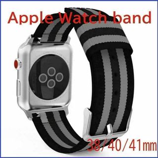 Apple Watch バンド スプリット BK/GY 38/40/41mm(ラバーベルト)