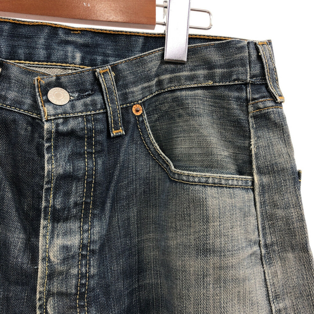 Levi's(リーバイス)のLevi's リーバイス 501 デニムパンツ アメカジ ブルー (メンズ W32 L32) 中古 古着 Q4739 メンズのパンツ(デニム/ジーンズ)の商品写真