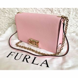 フルラ(Furla)のフルラ 2way ショルダーバッグ ミミレザー 金具付 ピンク(ショルダーバッグ)