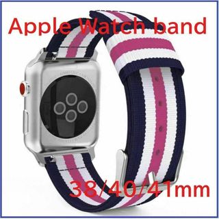 Apple Watch バンド スプリットNV/WT/PK 38/40/41ｍｍ(ラバーベルト)