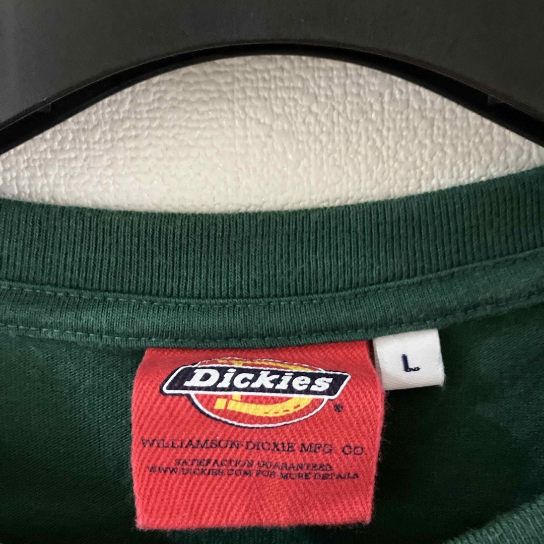 Dickies(ディッキーズ)のDickies ディッキーズ　ロンT グリーン メンズのトップス(Tシャツ/カットソー(七分/長袖))の商品写真