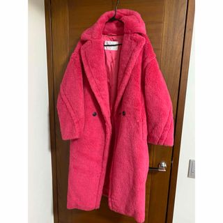 マックスマーラ(Max Mara)の新品同様　マックスマーラ　テディベア　ラズベリー　S max mara国内正規品(毛皮/ファーコート)