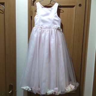 スタジオ撮影使用　子供用ドレス(ピンクフラワー)　サイズ120　<y169>m(ドレス/フォーマル)