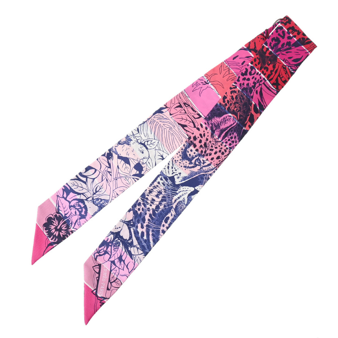 Hermes(エルメス)の新品 エルメス HERMES 063778S レディース スカーフ ピンク シルク100％ レディースのファッション小物(バンダナ/スカーフ)の商品写真