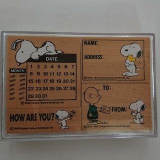 ピーナッツ(PEANUTS)の②スヌーピー☆ケース入りスタンプセット♪♪(その他)