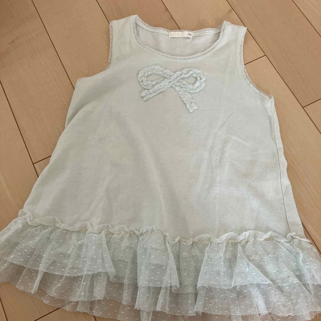 GU(ジーユー)のタンクトップ キッズ/ベビー/マタニティのキッズ服女の子用(90cm~)(Tシャツ/カットソー)の商品写真