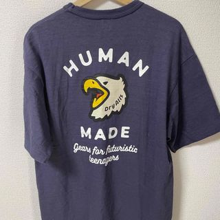 HUMAN MADE - 【美品】HUMAN MADE  刺繍ロゴ イーグル ポケット tシャツ ナス紺