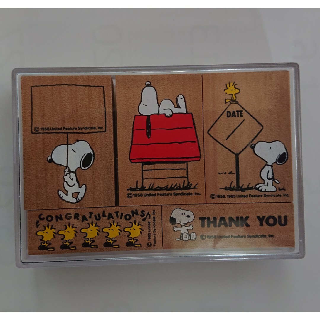 SNOOPY(スヌーピー)の③スヌーピー☆ケース入りスタンプセット♪♪ エンタメ/ホビーのアート用品(その他)の商品写真