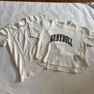 ベビードール(BABYDOLL)のBABYDOLL 白Tシャツ２枚セット(Tシャツ/カットソー)