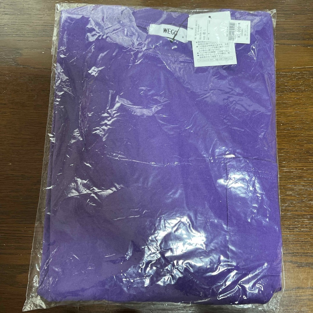 WEGO(ウィゴー)のWEGO ヘビーウエイトBIGロンT パープル M メンズのトップス(Tシャツ/カットソー(七分/長袖))の商品写真