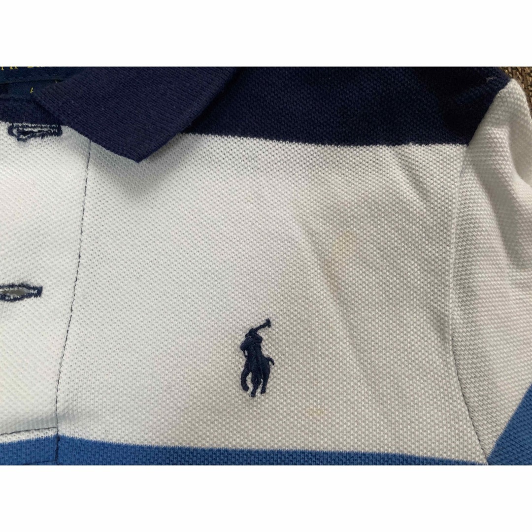 POLO RALPH LAUREN(ポロラルフローレン)のラルフ⭐︎ボーダーポロシャツ120サイズ キッズ/ベビー/マタニティのキッズ服男の子用(90cm~)(Tシャツ/カットソー)の商品写真