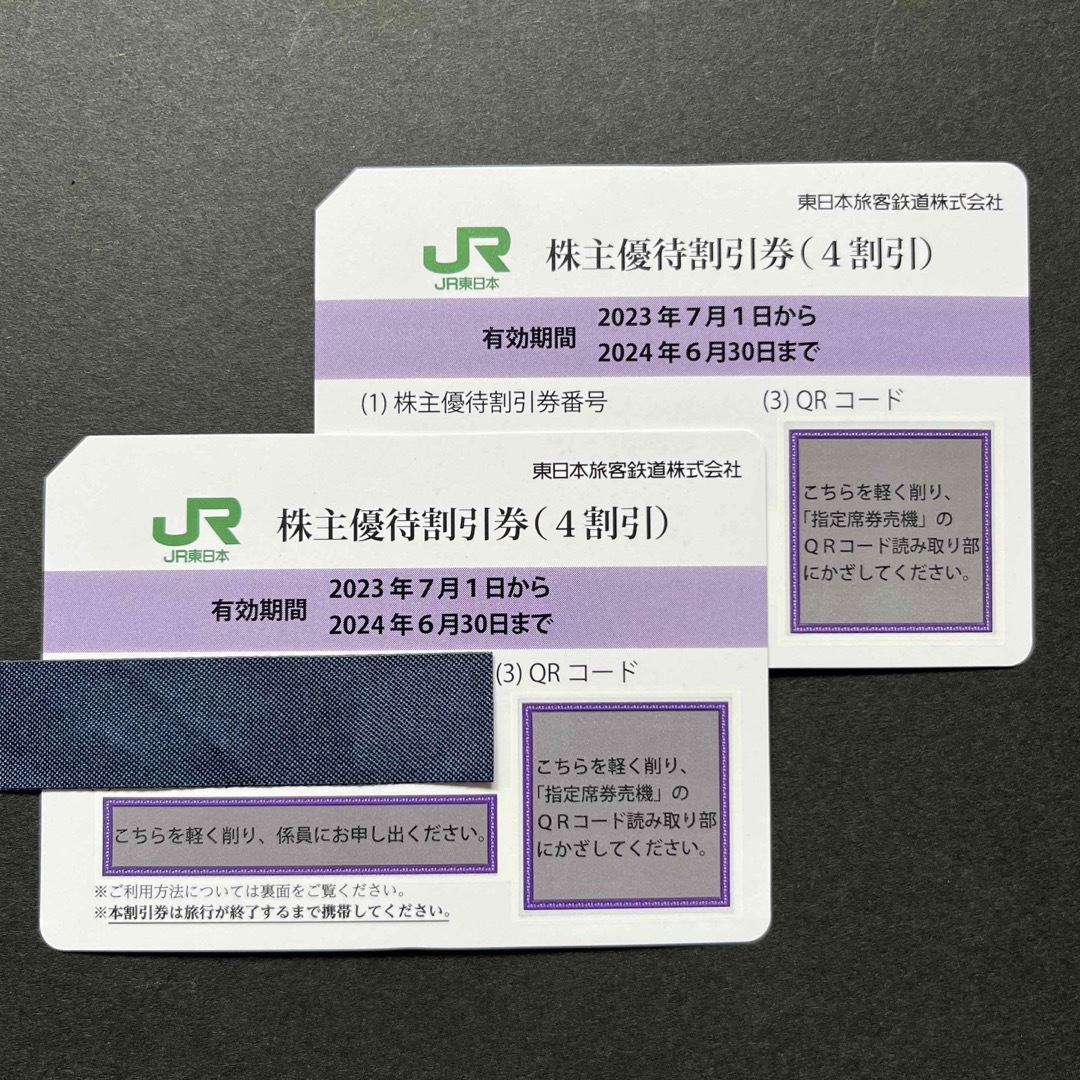 JR東日本 株主優待券 2枚 チケットの優待券/割引券(その他)の商品写真