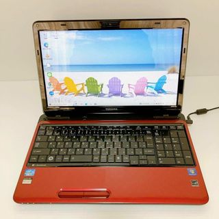 トウシバ(東芝)の高性能Core i7 東芝 ノートパソコン T451/57DR 光沢パネル 赤(ノートPC)