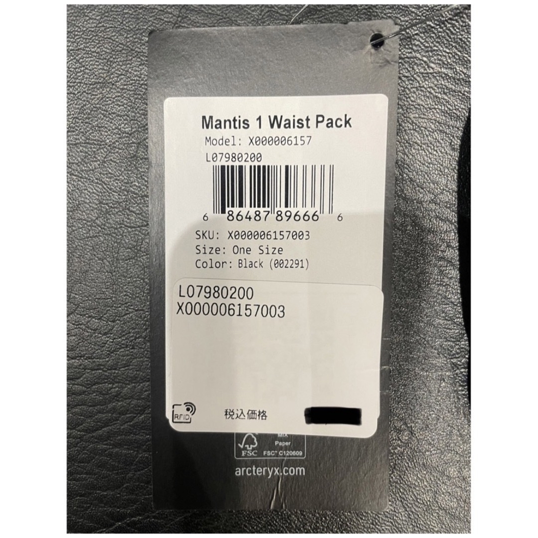 ARC'TERYX(アークテリクス)の【廃盤】ARC’TERYX / MANTIS1 Waist Pack Black メンズのバッグ(ショルダーバッグ)の商品写真