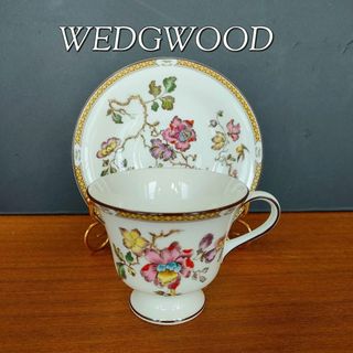 ウェッジウッド(WEDGWOOD)の美品★ウェッジウッド スワロー カップ＆ソーサー シノズワリ 黒壺(食器)