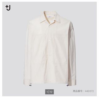 ユニクロ(UNIQLO)のユニクロ　+J スーピマコットンオーバーサイズシャツブルゾン(ブルゾン)